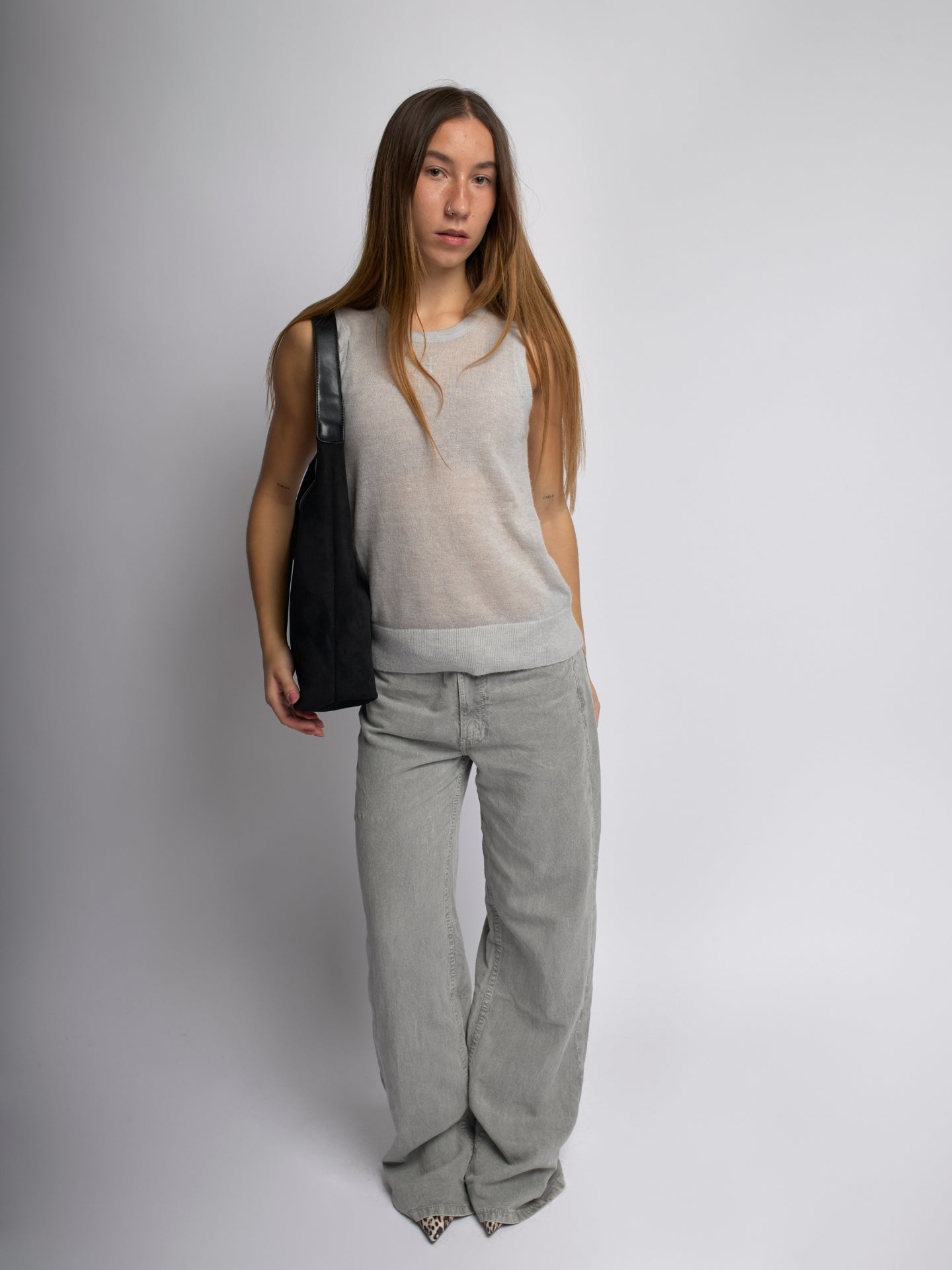 Vegan Leather Half-Moon Tote Bag - Stylish and Versatile Handbag for Everyday Use