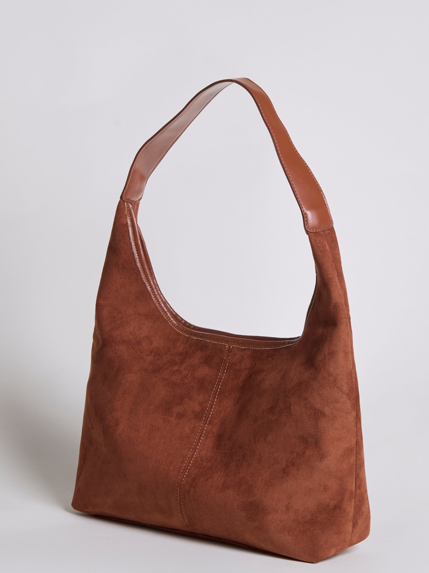 Vegan Leather Half-Moon Tote Bag - Stylish and Versatile Handbag for Everyday Use