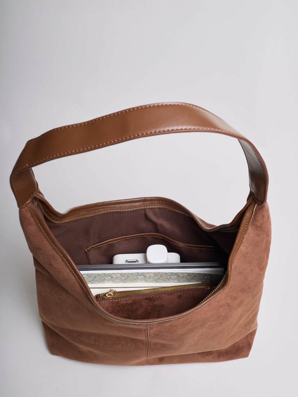 Vegan Leather Half-Moon Tote Bag - Stylish and Versatile Handbag for Everyday Use
