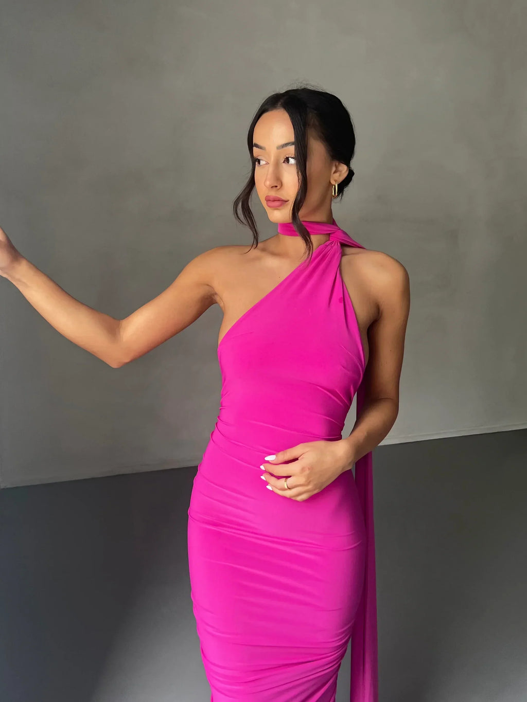 Maxi Dress with Sash Detail | Modern Design for Casual or Formal Wear