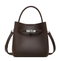 Genuine Leather Bucket Bag - Stylish Basket Design for Everyday Use