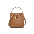 Genuine Leather Bucket Shoulder Bag - Stylish Everyday Tote for Women