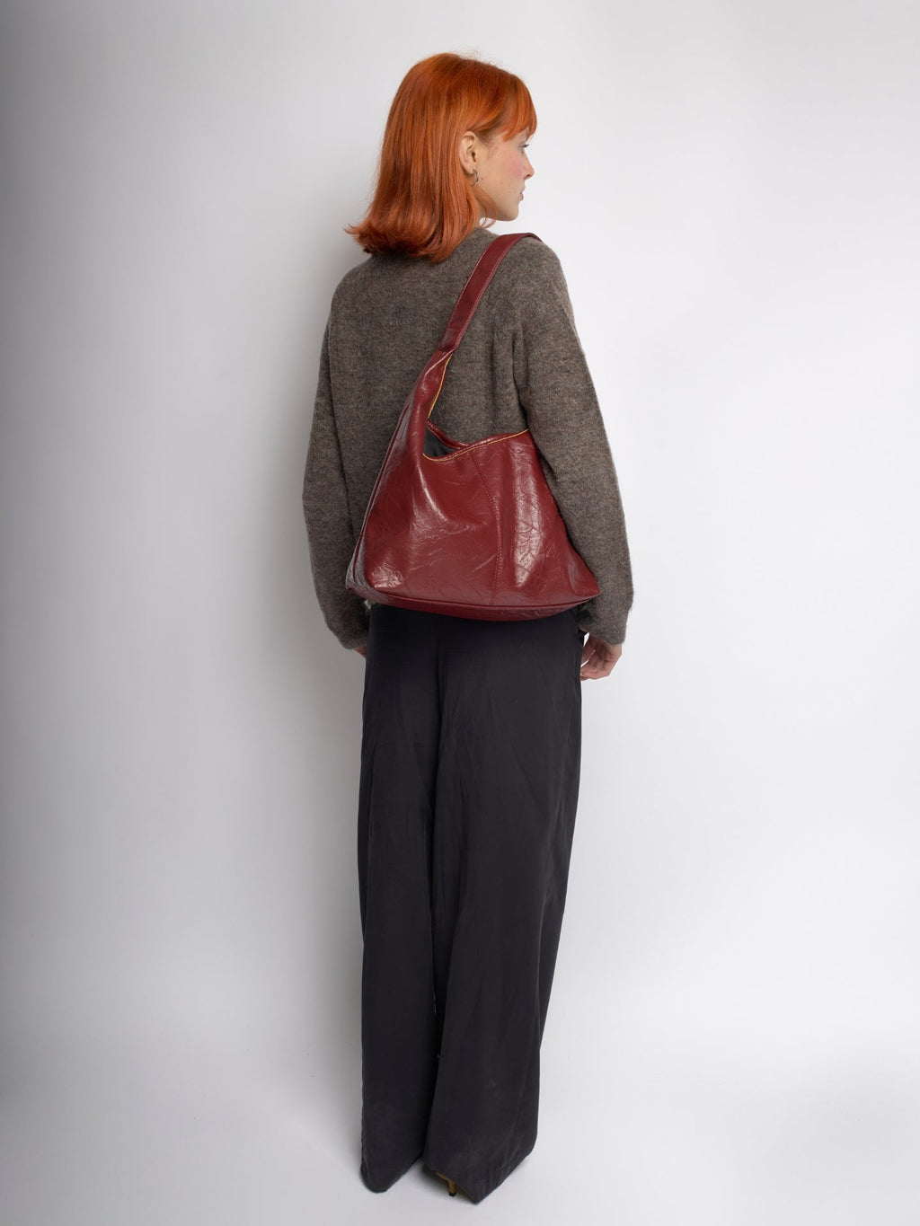 Distressed Vegan Leather Tote Bag for Everyday Use - Stylish and Durable