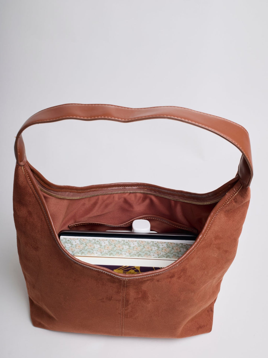 Vegan Leather Half-Moon Tote Bag - Stylish and Versatile Handbag for Everyday Use