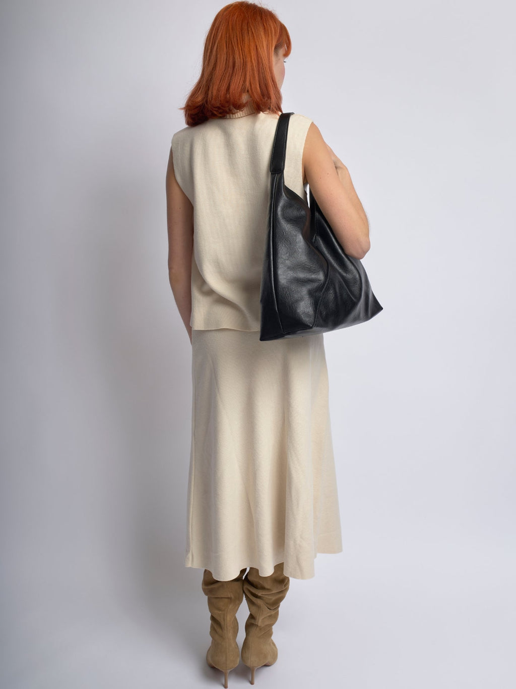 Leather Shoulder Bag - Olivia Style - Versatile Handbag for Everyday Use