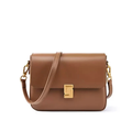 Genuine Leather Shoulder Box Bag - Stylish Crossbody for Everyday Use