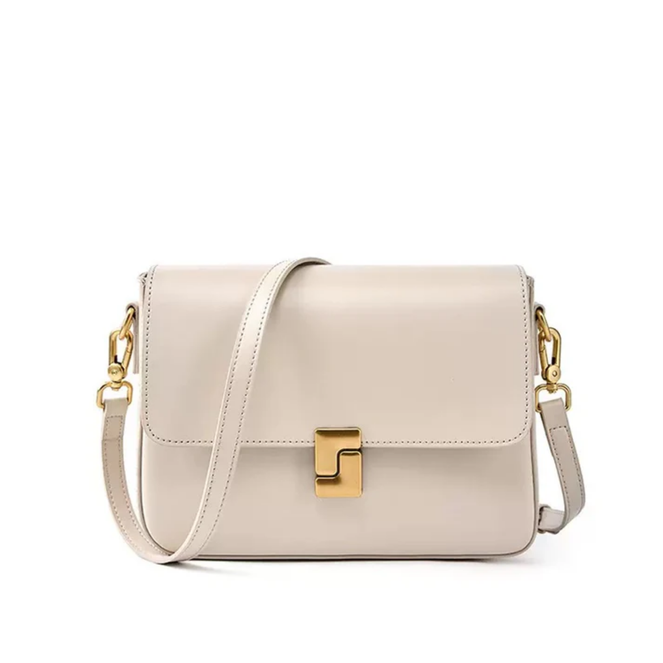 Genuine Leather Shoulder Box Bag - Stylish Crossbody for Everyday Use