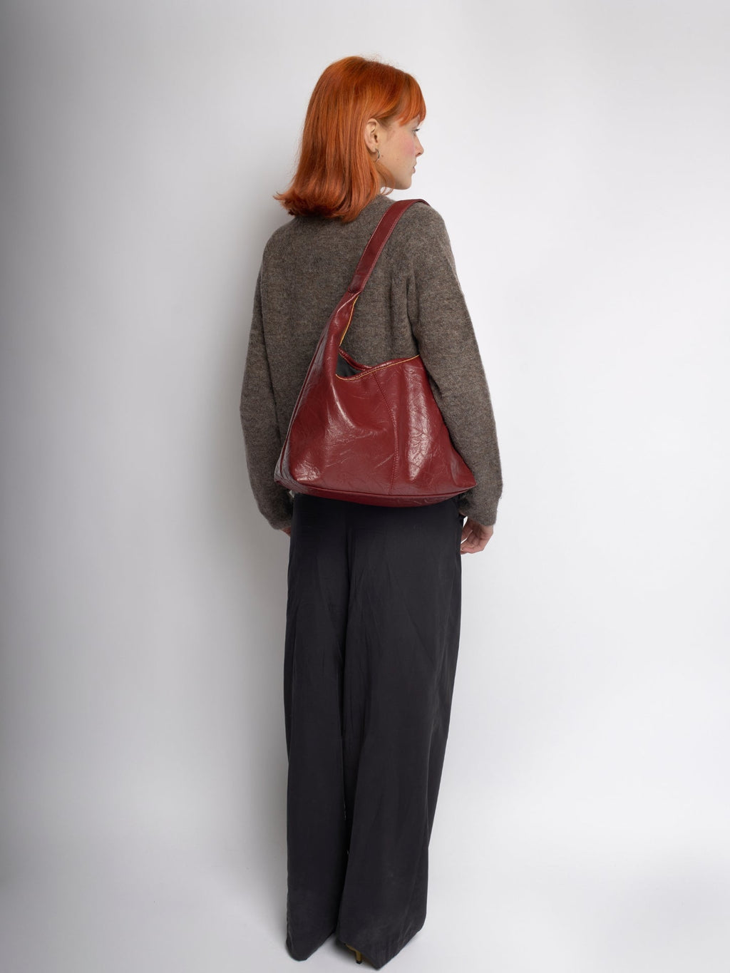 Distressed Vegan Leather Tote Bag for Everyday Use - Stylish and Durable