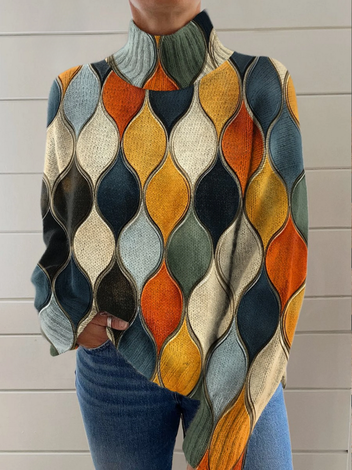 Abstract Pattern Wavy Lines and