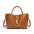 Genuine Cowhide Crossbody Tote Bag - Stylish Leather Handbag for Everyday Use