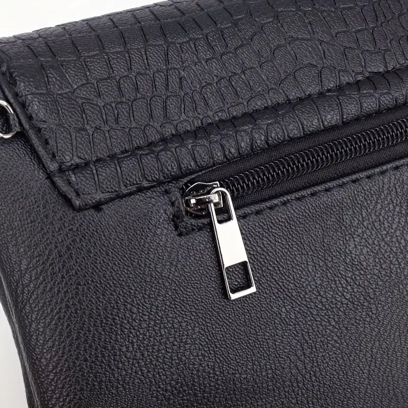 Velvet Crossbody Bag with Chain Strap - Luxe Velvet Material for Everyday Use