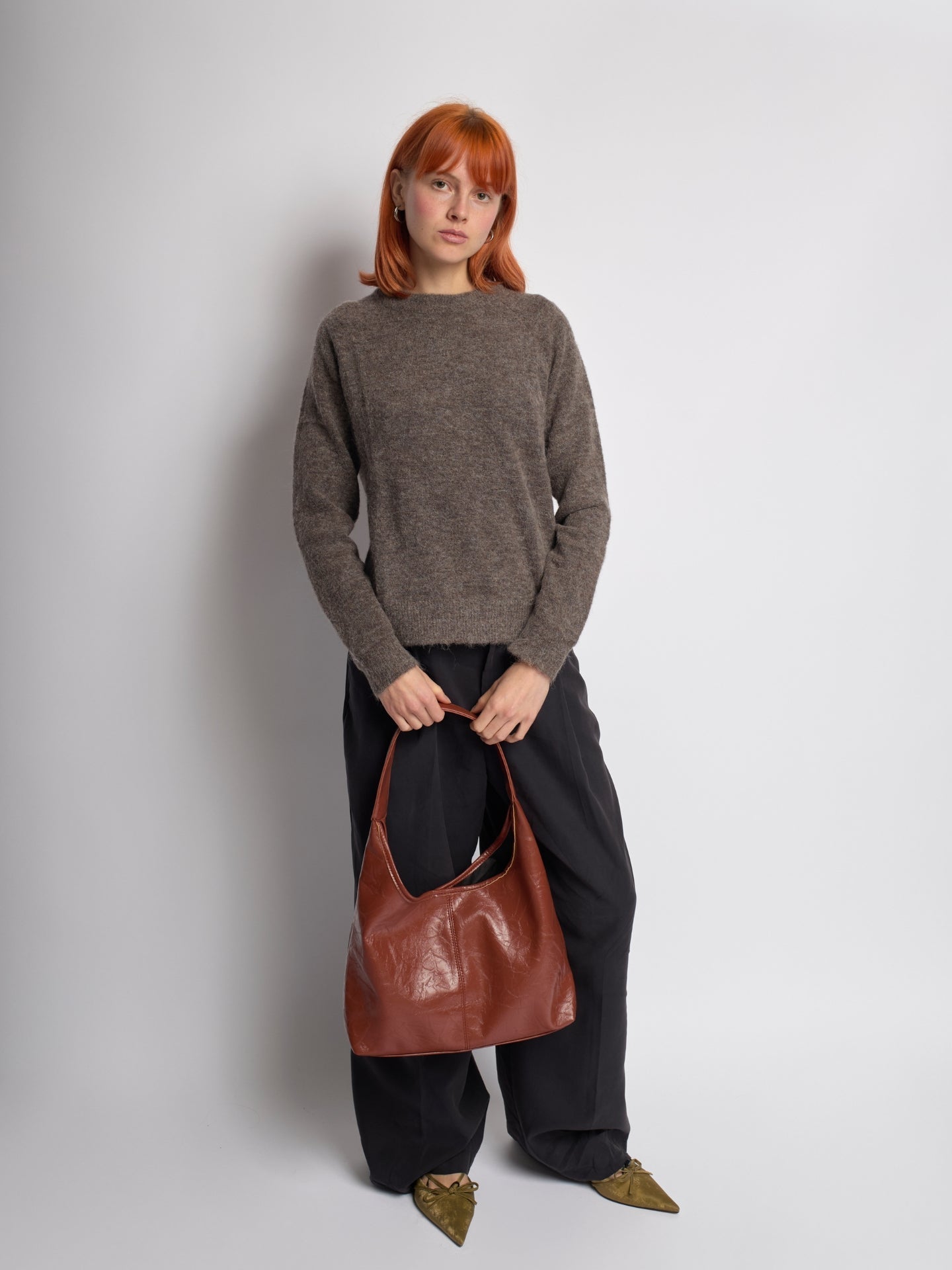 Distressed Vegan Leather Tote Bag for Everyday Use - Stylish and Durable