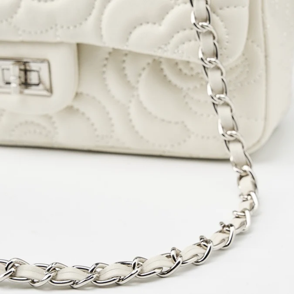 Genuine Sheepskin Crossbody Bag with Chain Strap for Everyday Use