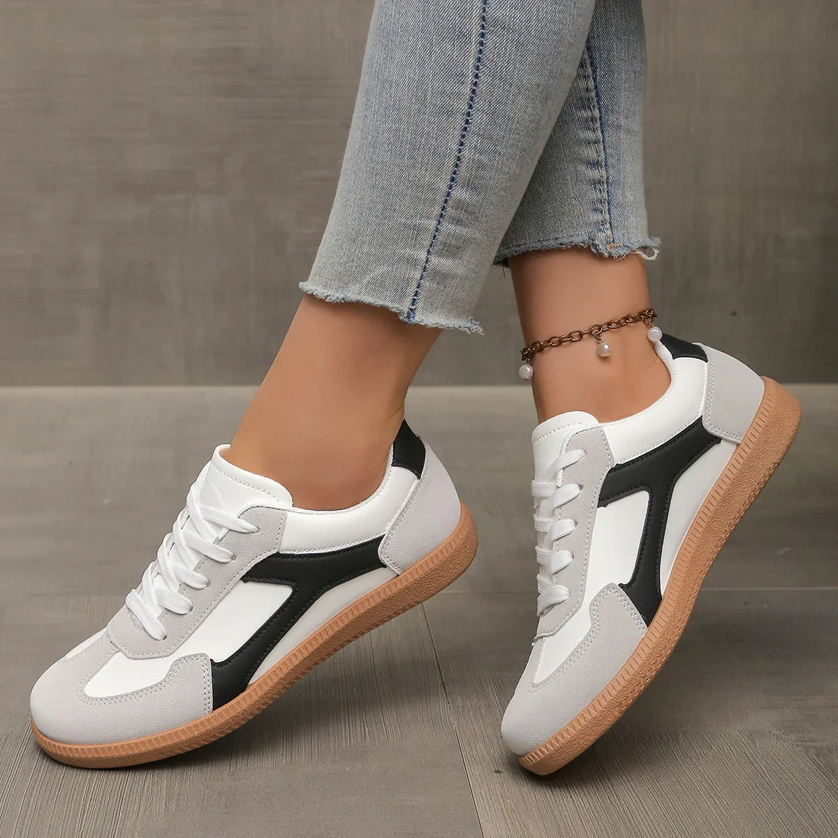 Lifestyle Sneakers for Women - Breathable Mesh Casual Footwear