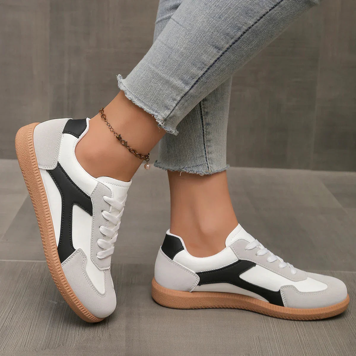 Lifestyle Sneakers for Women - Breathable Mesh Casual Footwear