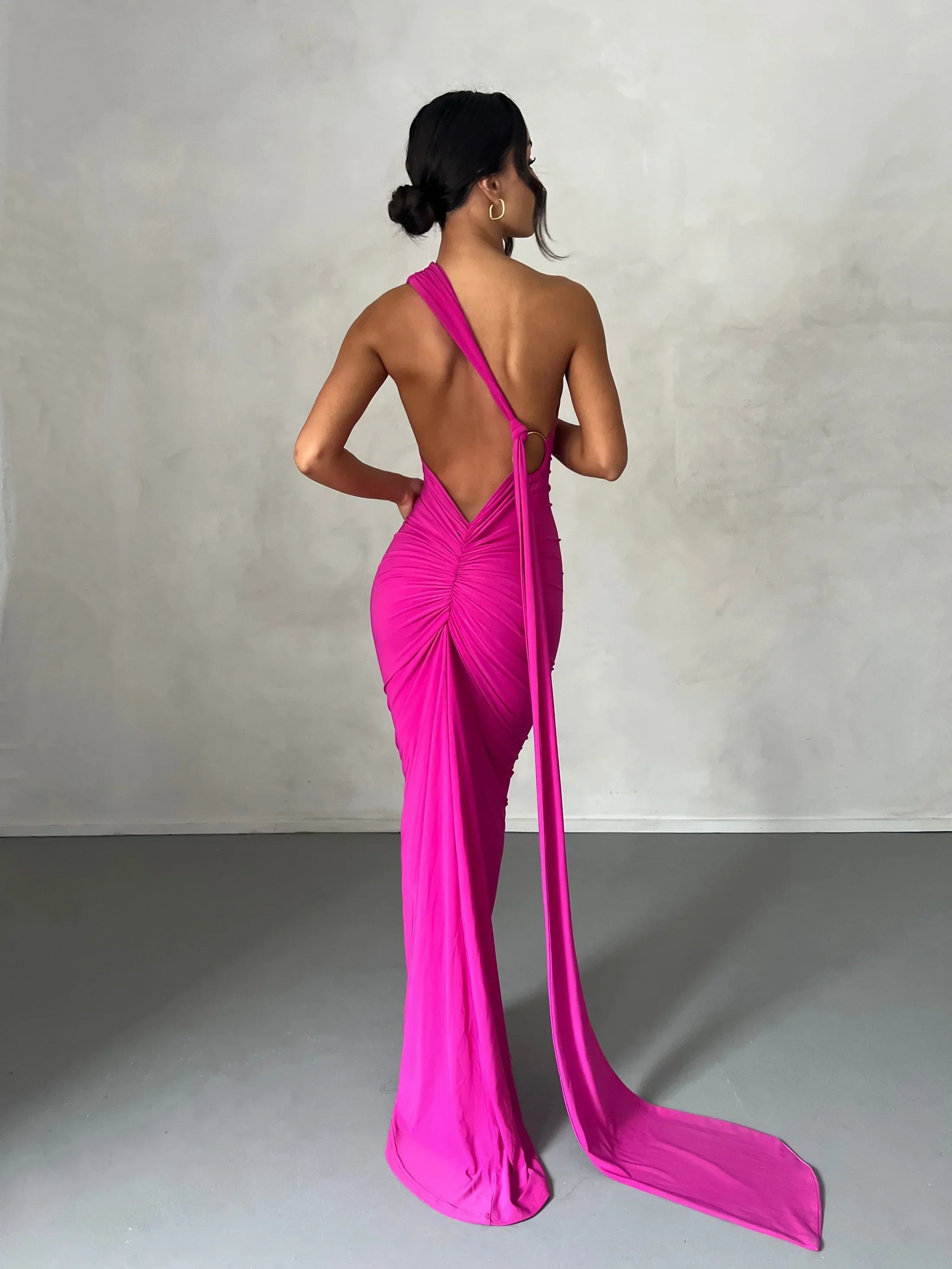 Maxi Dress with Sash Detail | Modern Design for Casual or Formal Wear