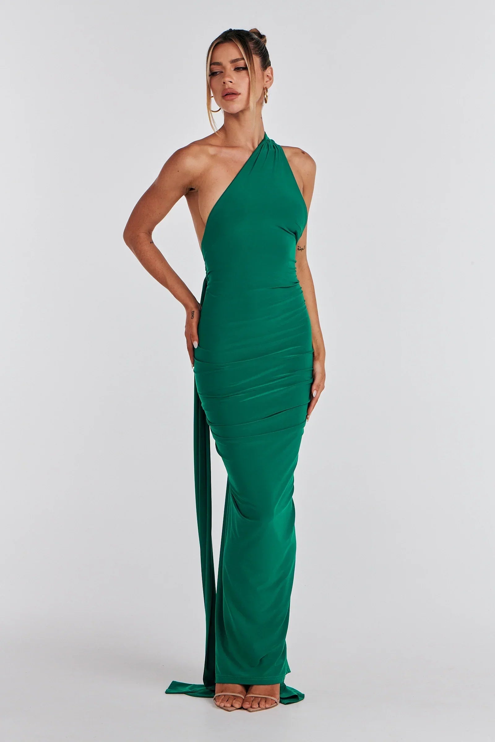 Maxi Dress with Sash Detail | Modern Design for Casual or Formal Wear