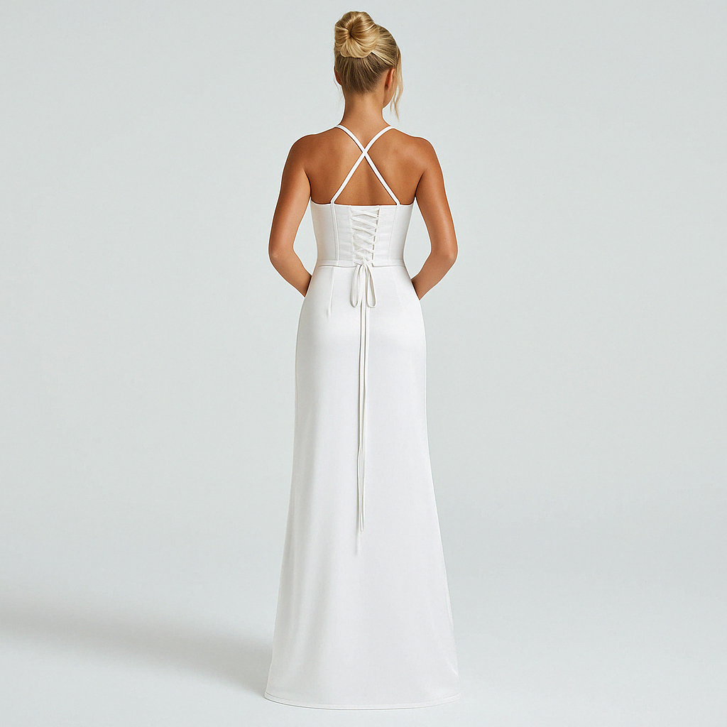 Stretch Satin Cowl Maxi Gown for Formal Events and Special Occasions