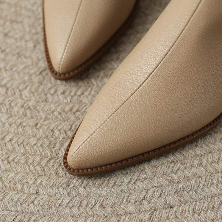 Leather Ankle Boots for Women - Classic Design for Everyday Wear