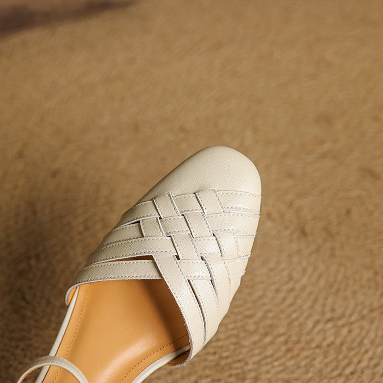 Genuine Leather Heels for Women - Classic Design for Formal and Casual Wear