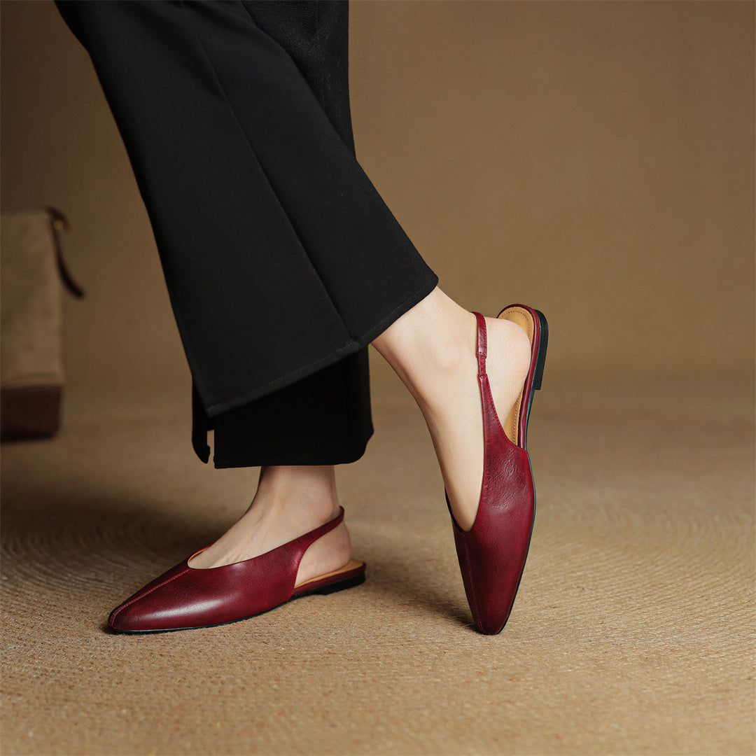 Genuine Leather Ballet Flats for Women - Comfortable Everyday Footwear