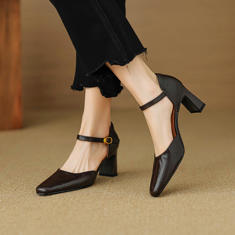 Elegant Stiletto Heels for Women - Faux Leather, Chic Evening Footwear