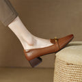 Genuine Leather Heels for Women - Stylish Dress Shoes for Formal Occasions