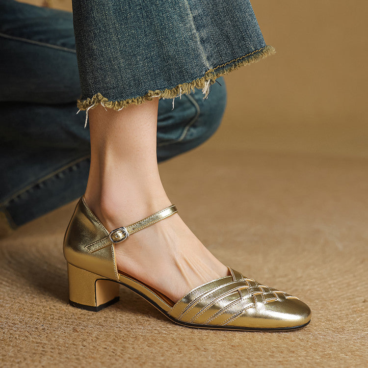 Genuine Leather Heels for Women - Classic Design for Formal and Casual Wear