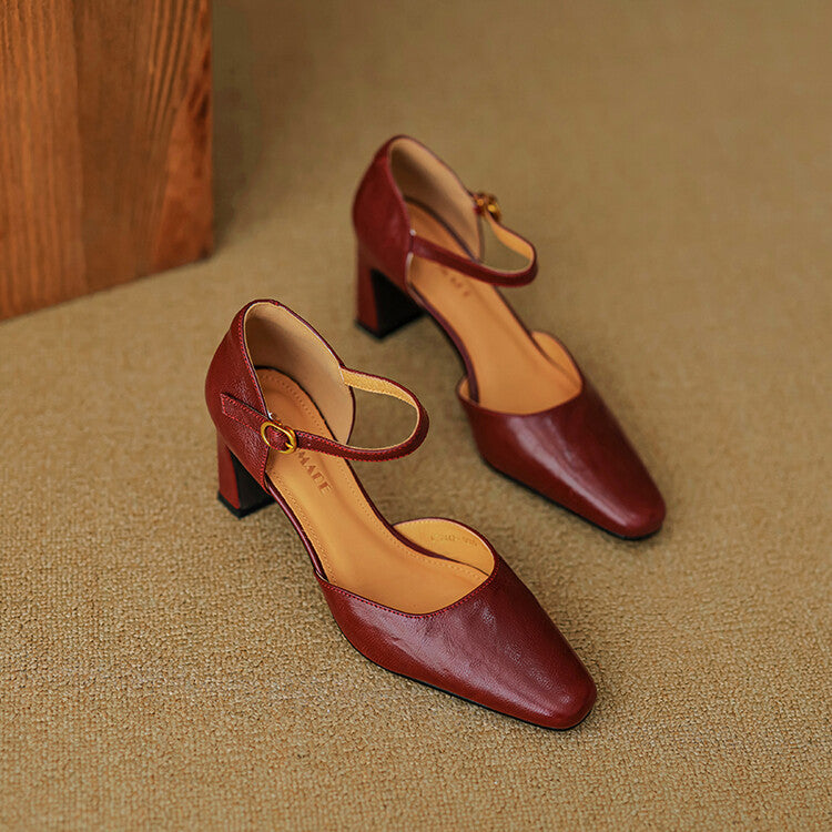 Elegant Stiletto Heels for Women - Faux Leather, Chic Evening Footwear