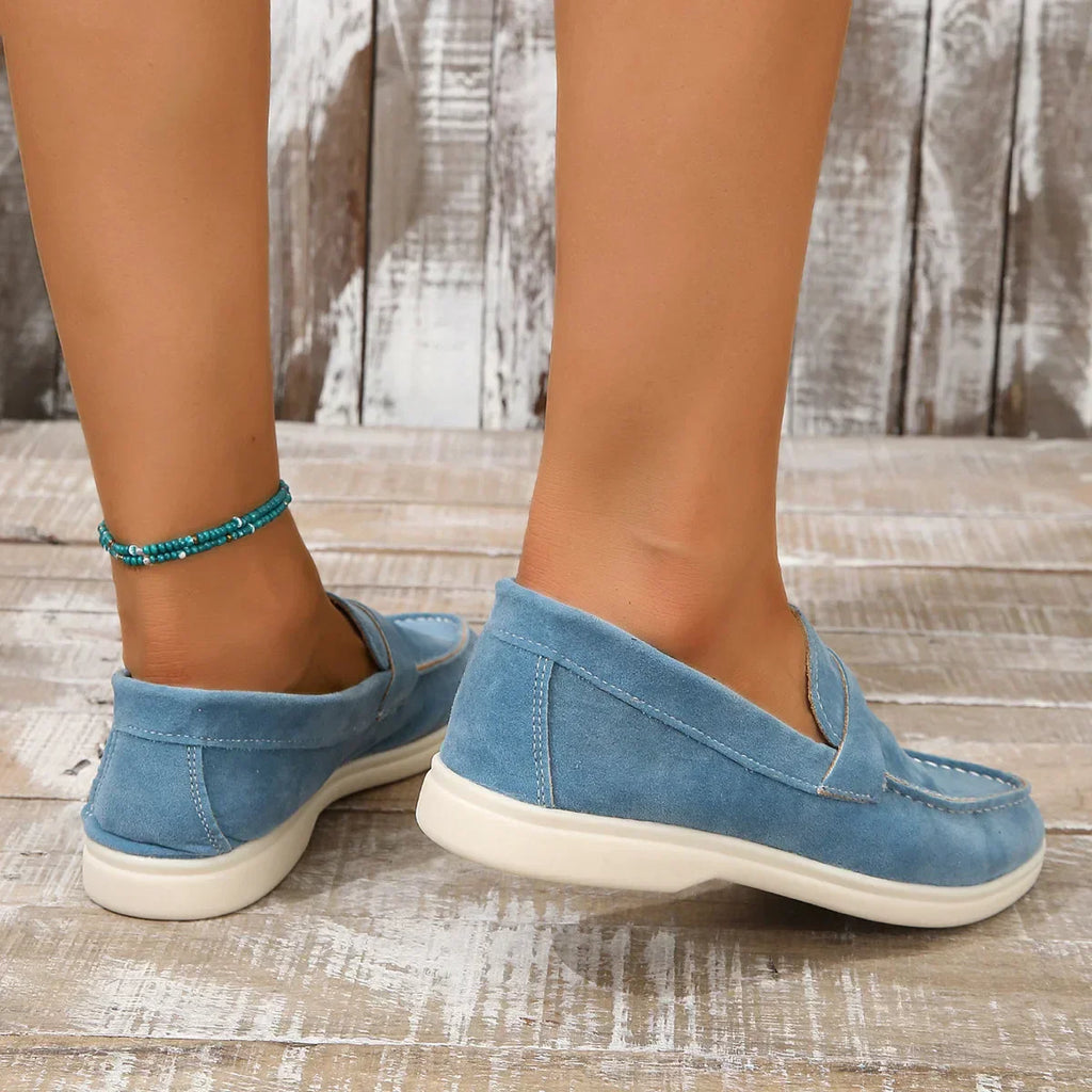 Suede Loafers for Women - Comfortable Slip-On Design for Casual Wear