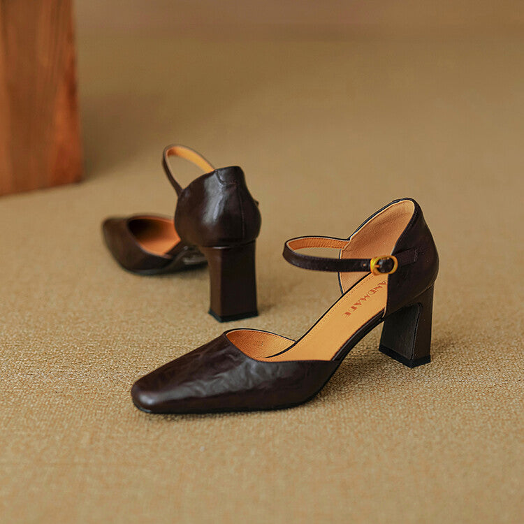 Elegant Stiletto Heels for Women - Faux Leather, Chic Evening Footwear