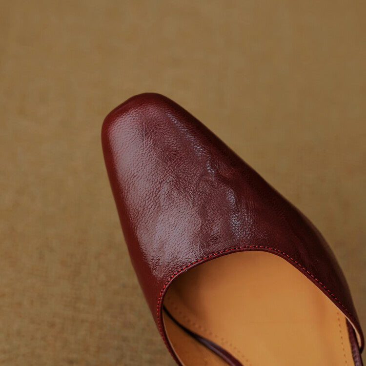 Elegant Stiletto Heels for Women - Faux Leather, Chic Evening Footwear