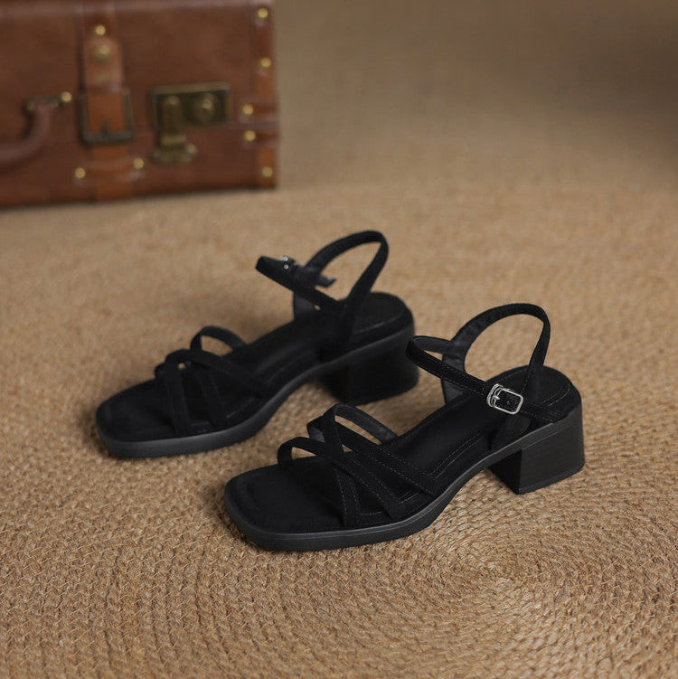 Leather Valentina Sandals for Women - Comfortable Casual Footwear