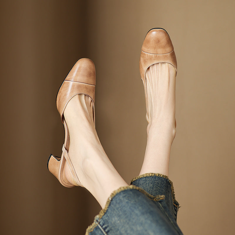 Leather Heels for Women - Elegant Design for Formal and Casual Wear
