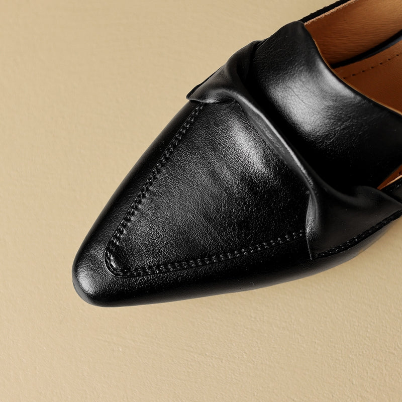 Leather Mules for Women - Stylish Slip-On Footwear for Everyday Wear