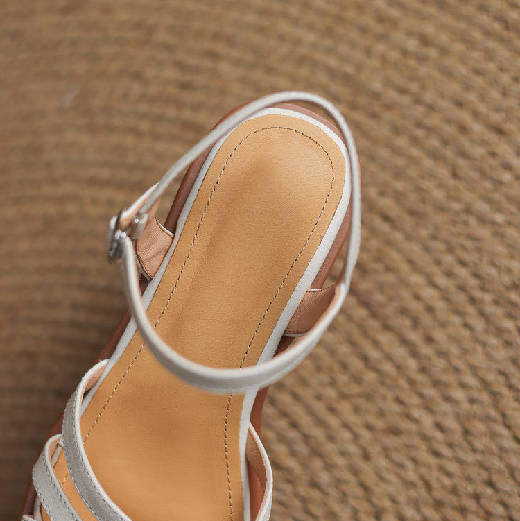 Leather Valentina Sandals for Women - Comfortable Casual Footwear