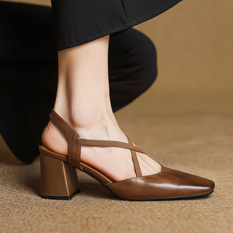 Leather Heels for Women - Classic Design for Formal and Casual Wear