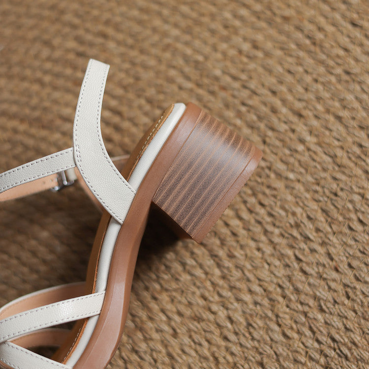 Leather Valentina Sandals for Women - Comfortable Casual Footwear