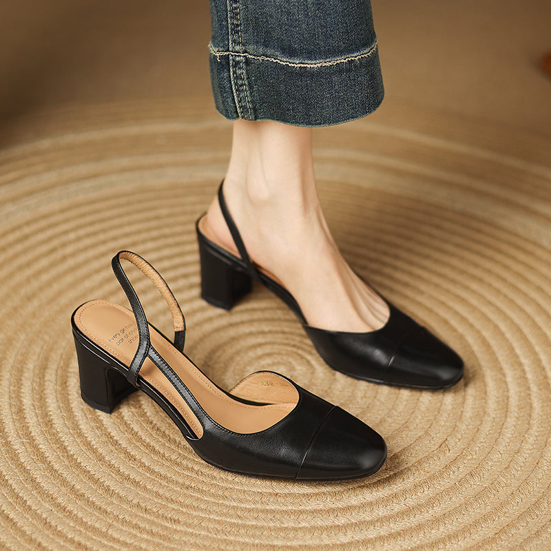 Leather Heels for Women - Elegant Design for Formal and Casual Wear