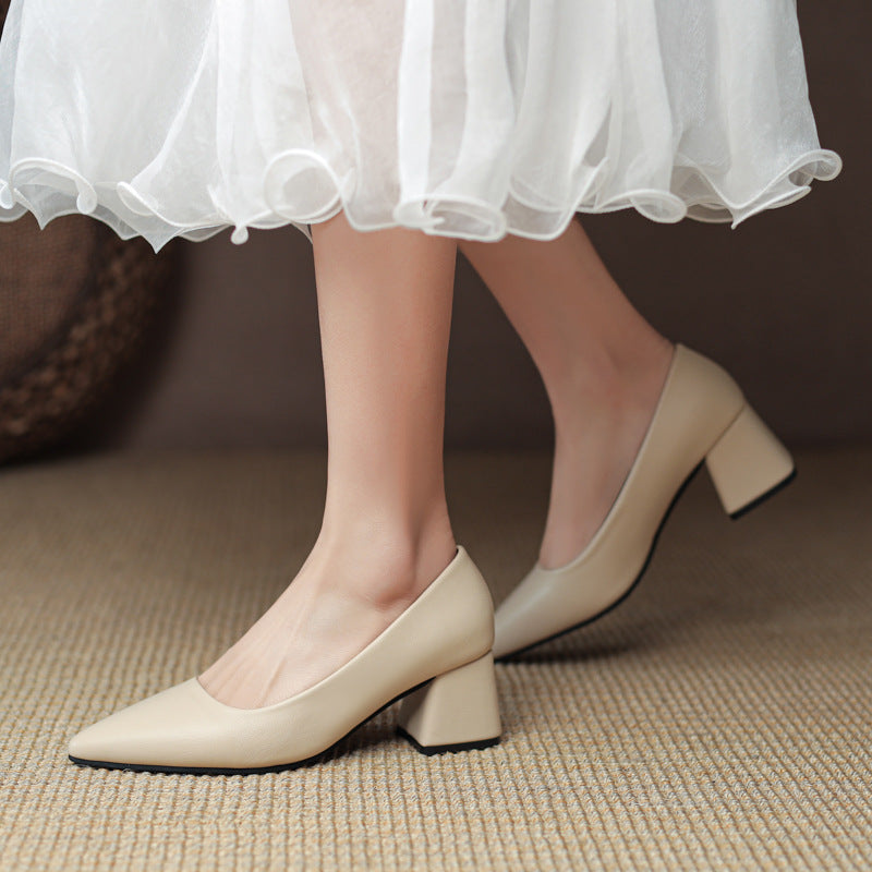 Leather Heels for Women - Stylish Amelia Ray Design for Formal and Casual Wear