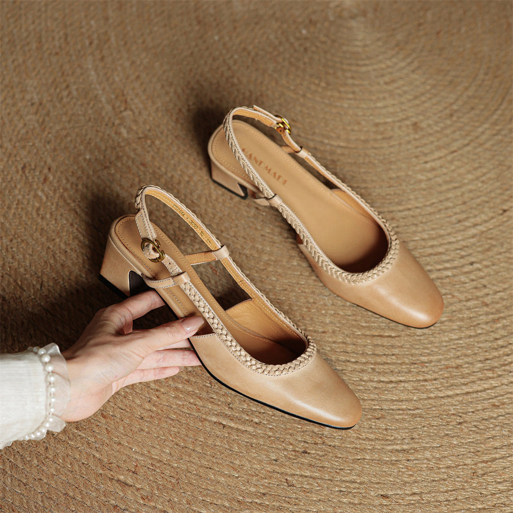 Leather Heels for Women - Elegant Design for Formal and Casual Wear