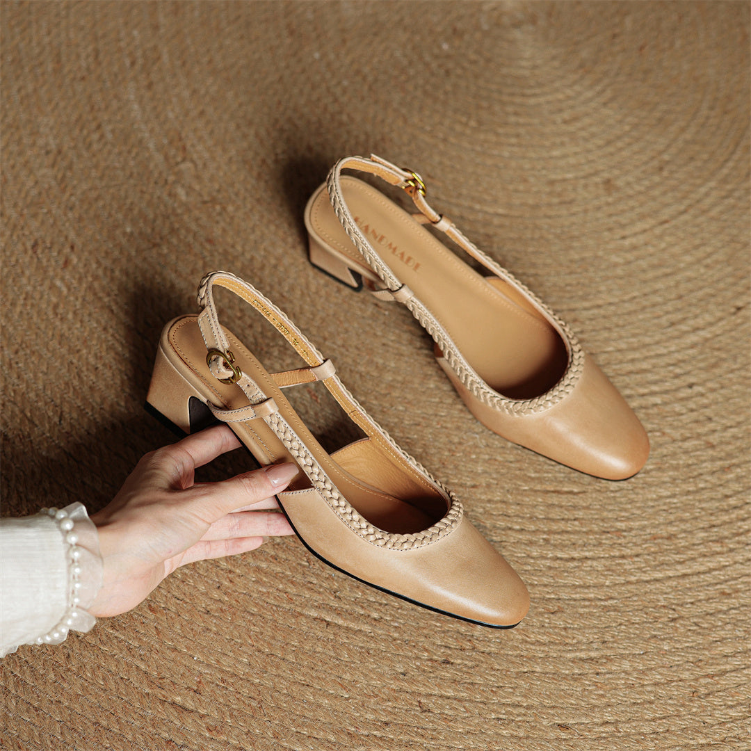 Leather Heels for Women - Elegant Design for Formal and Casual Wear