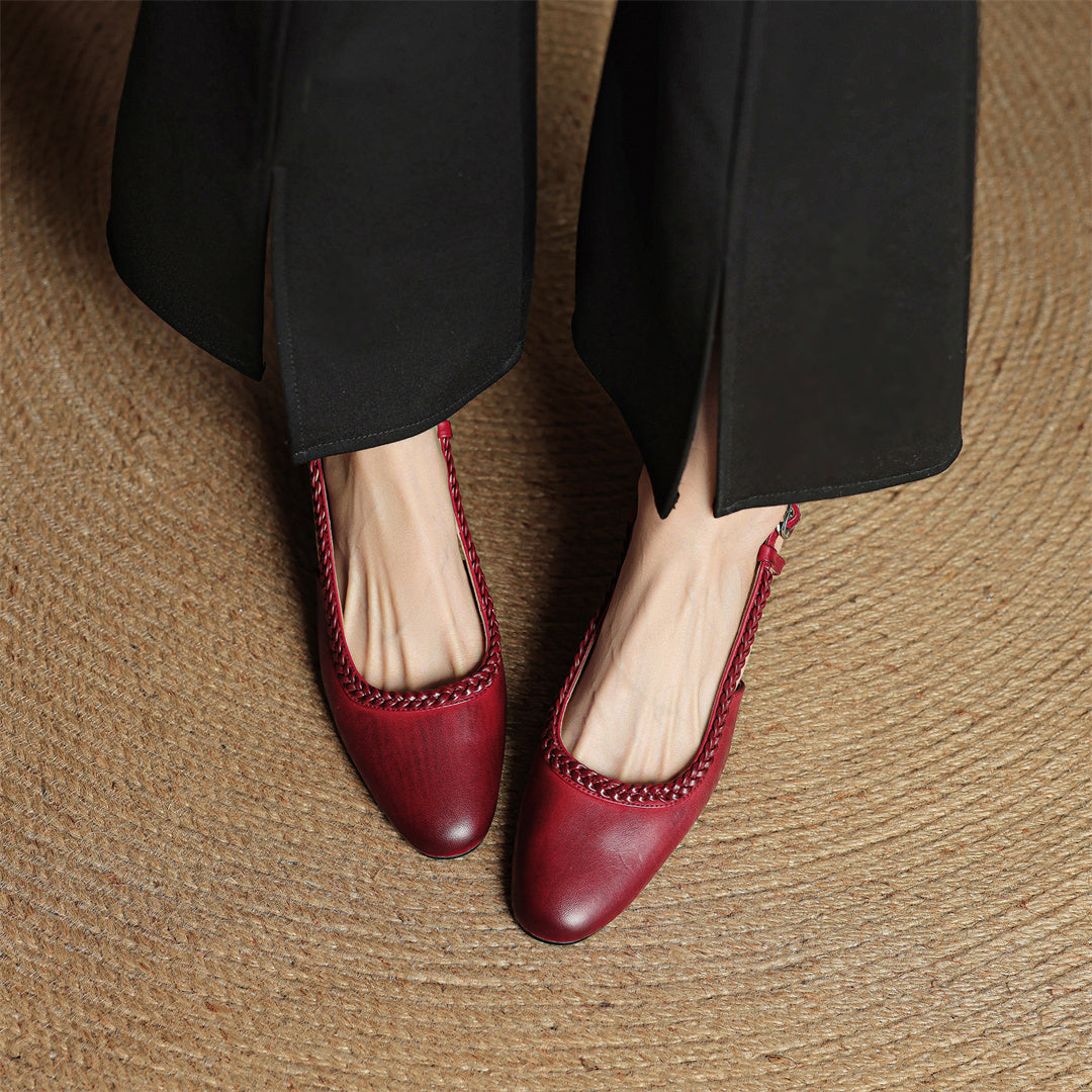 Leather Heels for Women - Elegant Design for Formal and Casual Wear