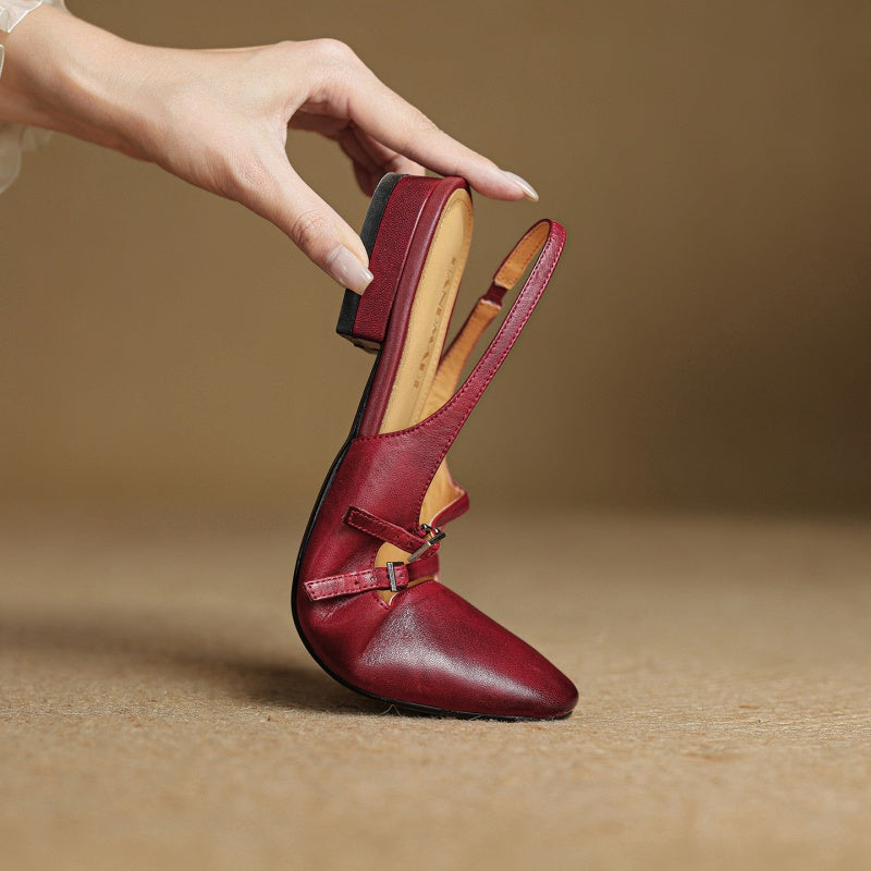 Leather Flats for Women - Comfortable Slip-On Design for Everyday Wear