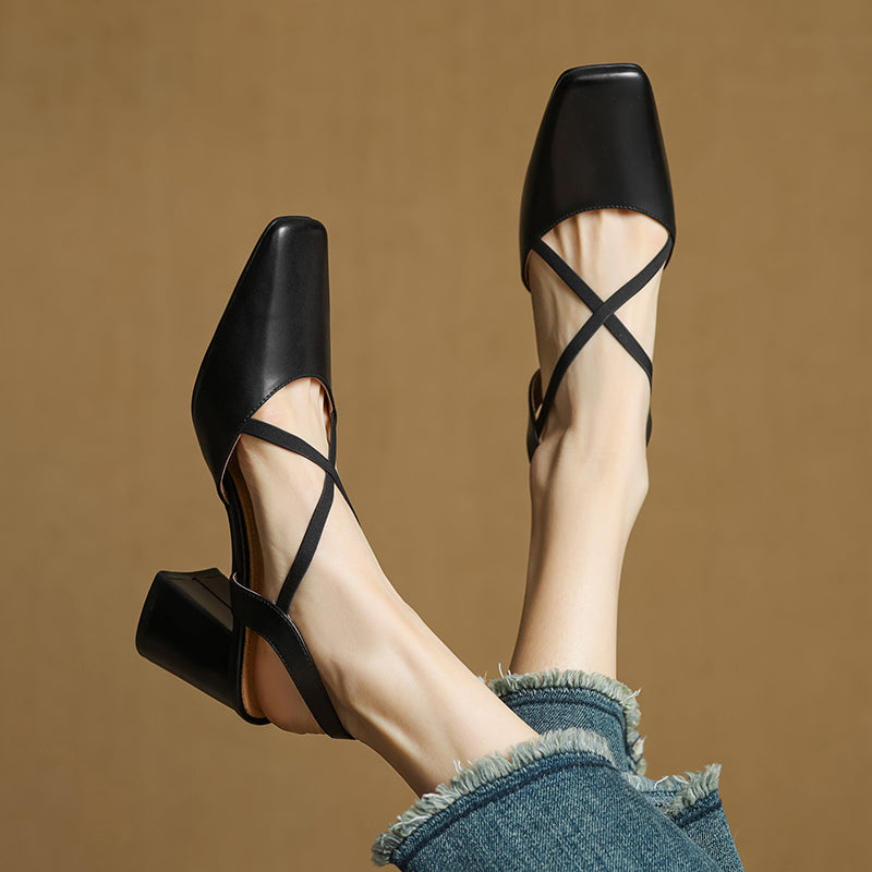 Leather Heels for Women - Classic Design for Formal and Casual Wear