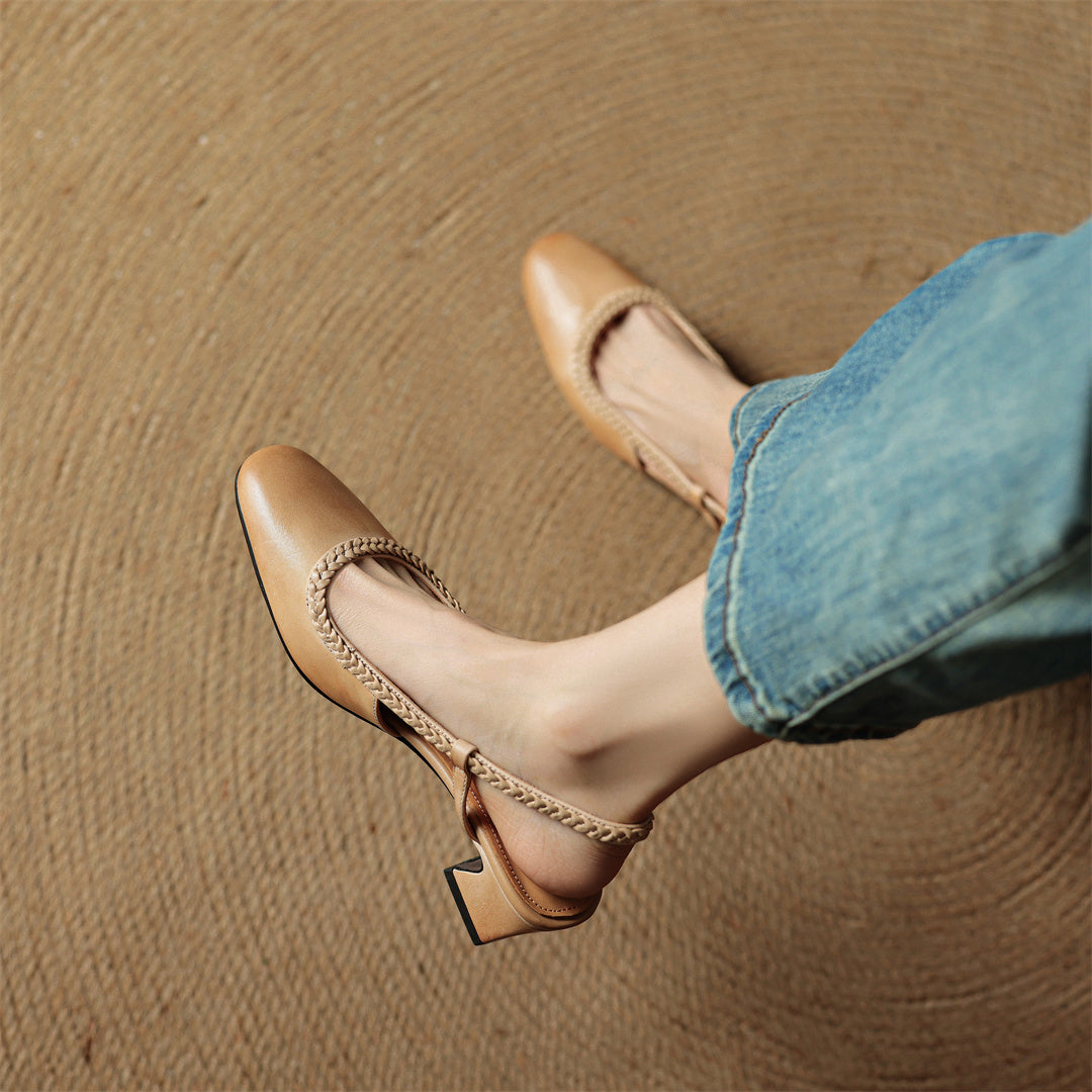 Leather Heels for Women - Elegant Design for Formal and Casual Wear
