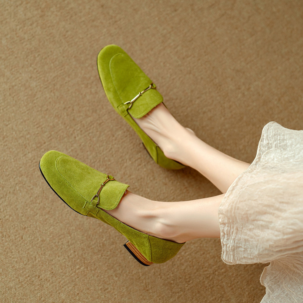 Suede Loafers for Women - Comfortable Casual Slip-On Shoes in Various Colors