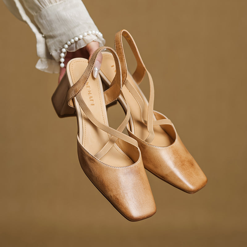 Leather Heels for Women - Classic Design for Formal and Casual Wear