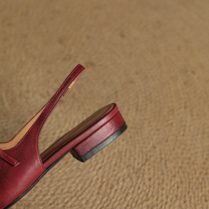 Leather Flats for Women - Comfortable Slip-On Design for Everyday Wear