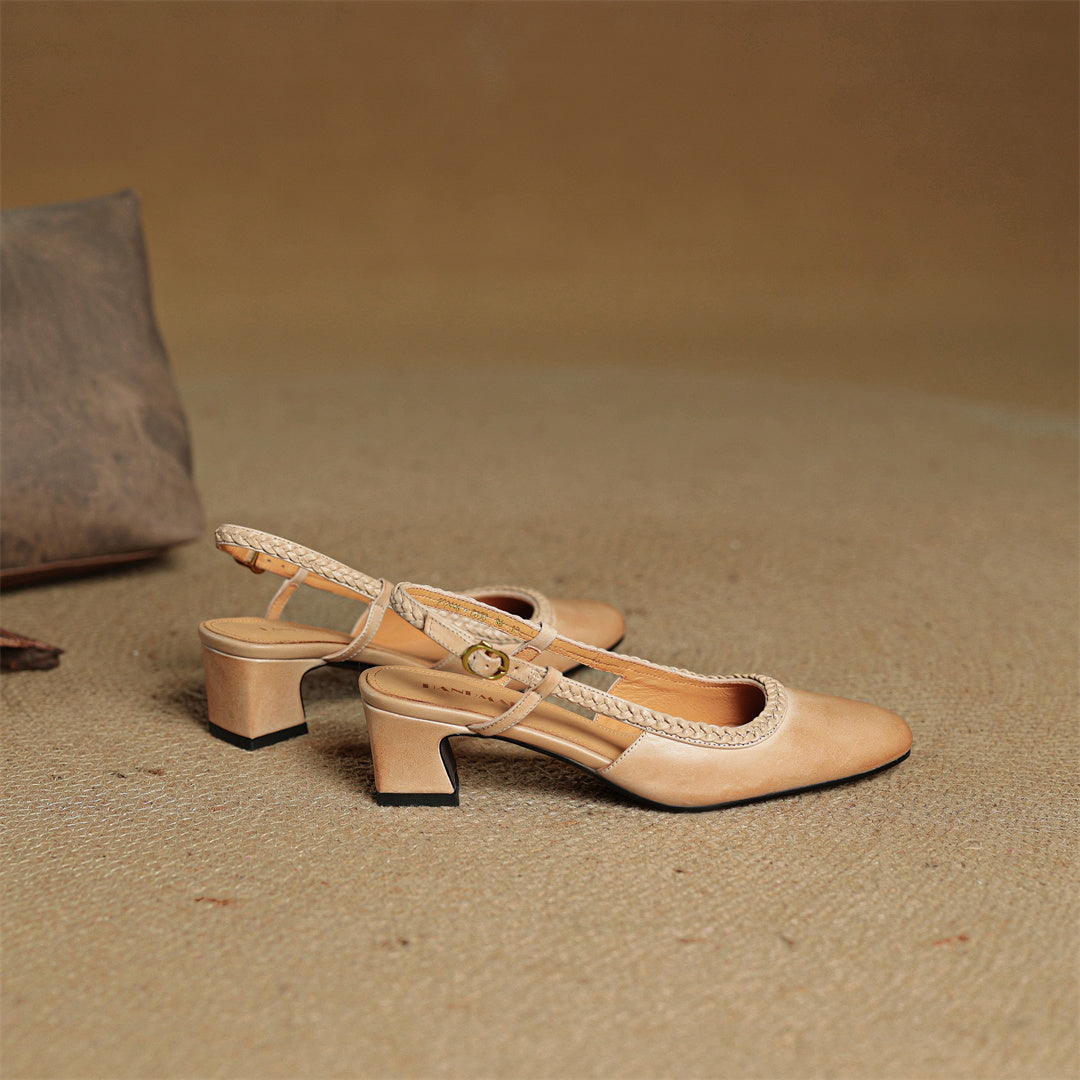 Leather Heels for Women - Elegant Design for Formal and Casual Wear